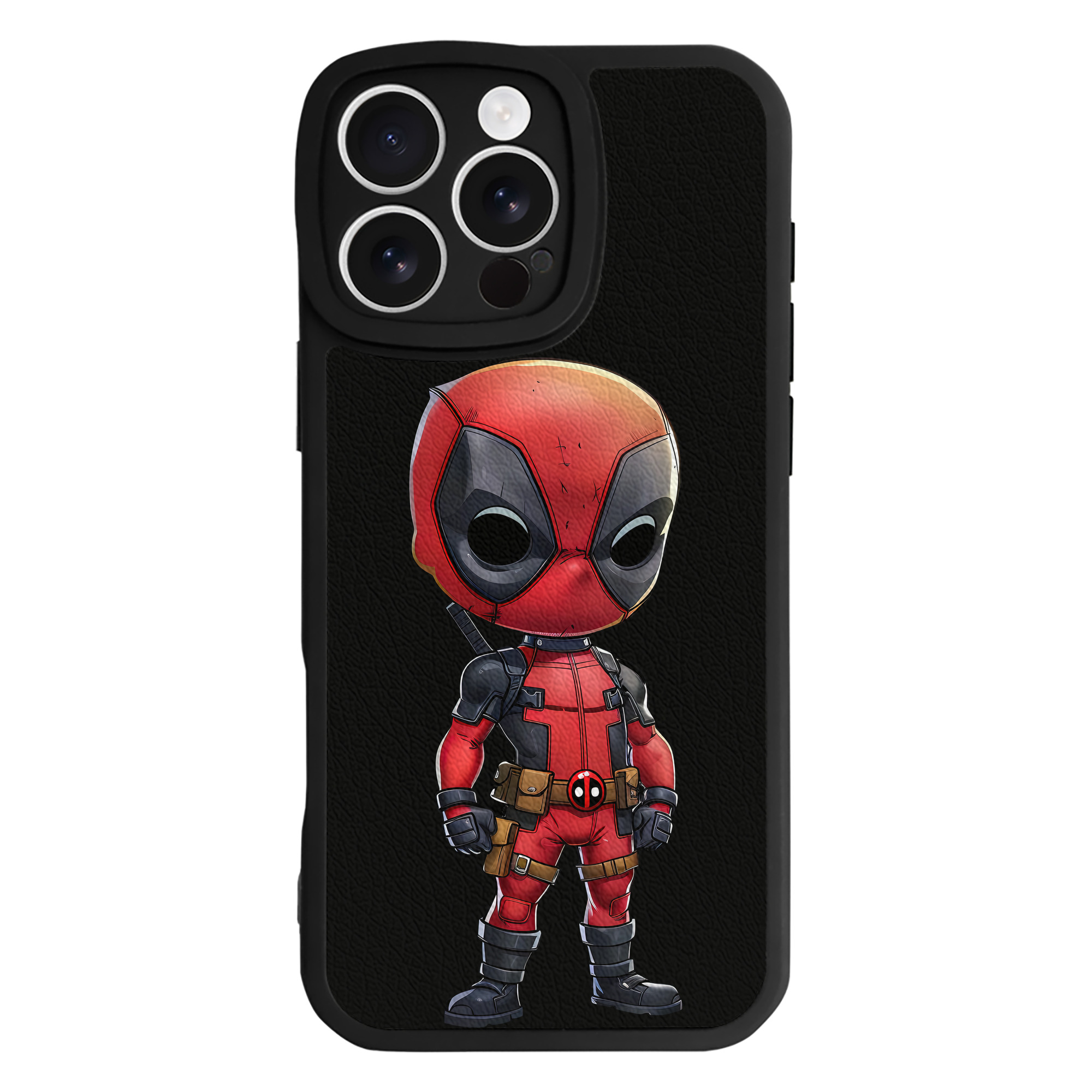 （画像用） Deadpool デッドプール 【iPhone 16シリーズ対応】シリコンスマホケース（レザー調） 材質：シリコン